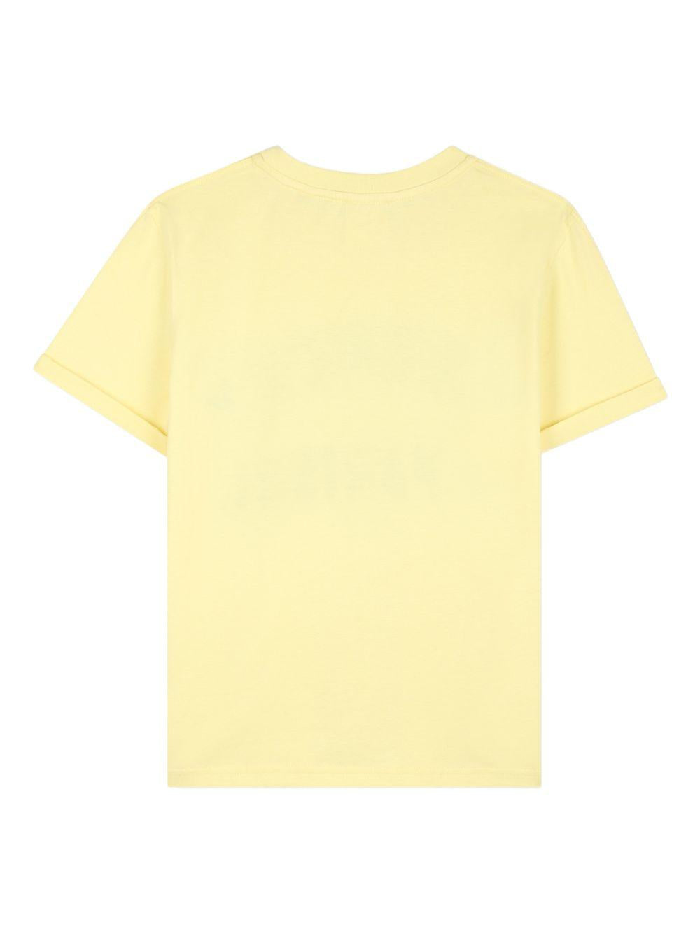 T-shirt per bambini Givenchy Kids gialla stampa con logo H31109 524 GIVENCHY KIDS 