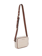Borsa a spalla per bambina Michael Kors Kids beige con motivo intrecciato R30630 190 MICHAEL KORS KIDS 