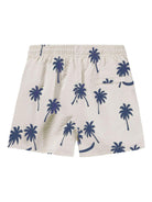 Costume da bagno per bambino Molo Niko beige con stampa palme 8S26P403 9519 MOLO KIDS 