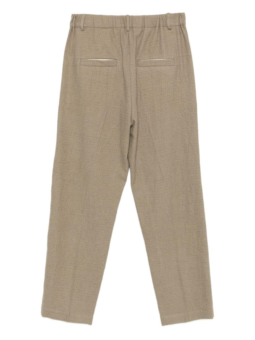 Pantaloni per donna ALYSI marroni con tasche a filetto 165123 A5048 MILIT ALYSI 