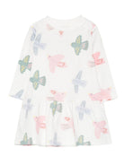 Abito per neonata Stella McCartney Kids bianco con gonna svasata TX1150 Z3196 101MC STELLA McCARTNEY KIDS 