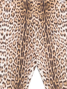 Pantaloni per bambina Roberto Cavalli Kids animalier con targa con logo CGP26007LE MACULA N.H. ROBERTO CAVALLI KIDS 