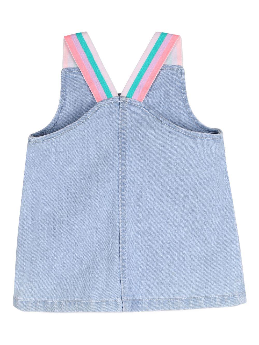 Abito per neonata Billieblush denim con inserti colorati U21790 Z04 BILLIEBLUSH KIDS 