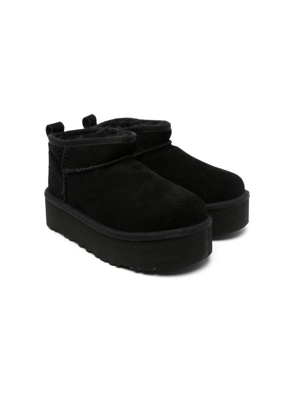 Stivali per bambina UGG Kids Ultra Mini nero con platform 1157791K BLK UGG 