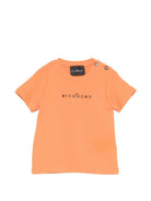 T-shirt per neonati John Richmond Junior arancione con dettaglio logo RIP26110TS ORANGE PEEL JOHN RICHMOND KIDS 