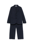 Completo per bambino Paolo Pecora Kids blu in twill con giacca monopetto PP3923 BLU PAOLO PECORA KIDS 