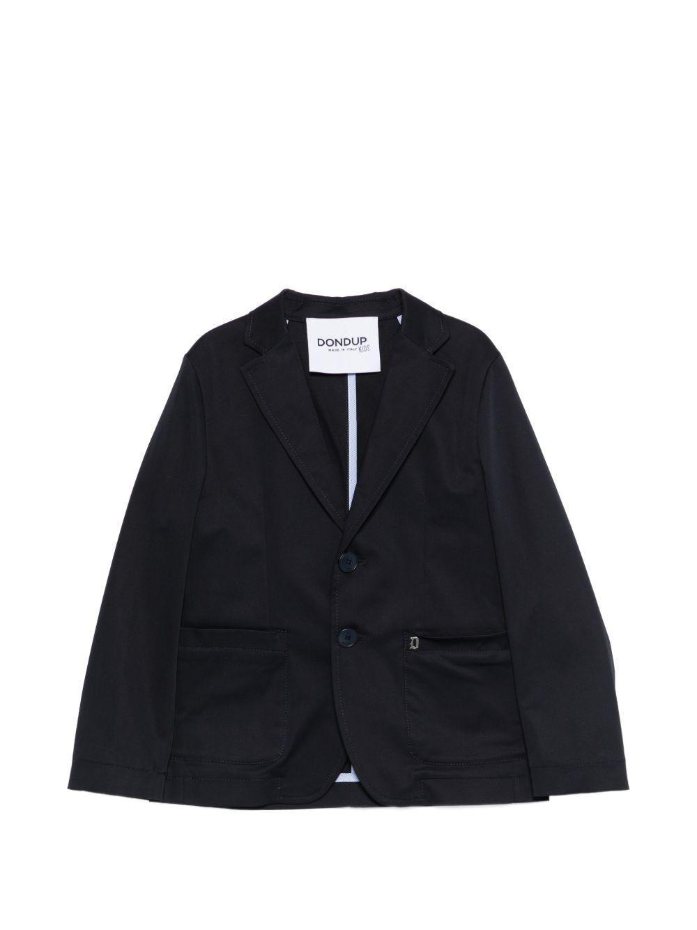 Giacca per bambino DONDUP Kids blu con revers a lancia DMGC0240RA029 4000 DONDUP KIDS 