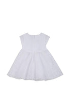 Abito per neonata Givenchy Kids bianco con ricamo floreale H31185 10P GIVENCHY KIDS 