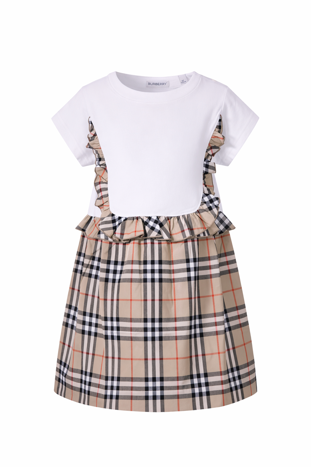 Abito per bambina Burberry Kids multicolore con caratteristico motivo Vintage Check 8117420 A1464 BURBERRY KIDS 