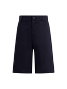 Pantaloni per bambino Fendi Kids blu con dettaglio logo sul retro JMF566 AS5Y F0QG0 FENDI KIDS 