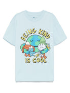 T-shirt per bambino Stella McCartney Kids azzurro con stampa grafica TX8P41 Z0434 670 STELLA McCARTNEY KIDS 