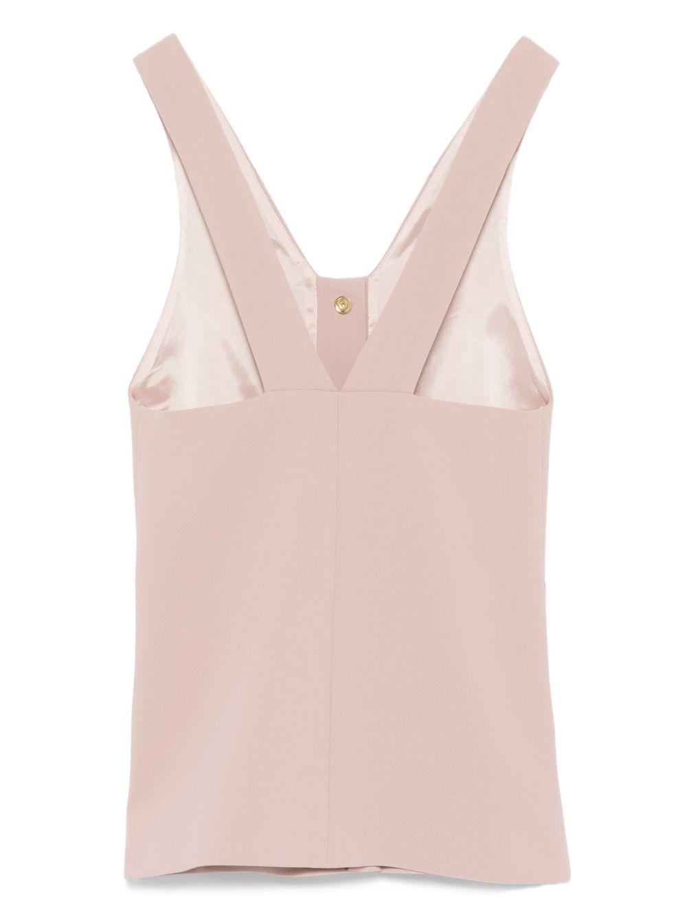 Abito per bambina Elisabetta Franchi La Mia Bambina rosa con scollo a V EFAB6240GA085 C041 ElISABETTA FRANCHI 