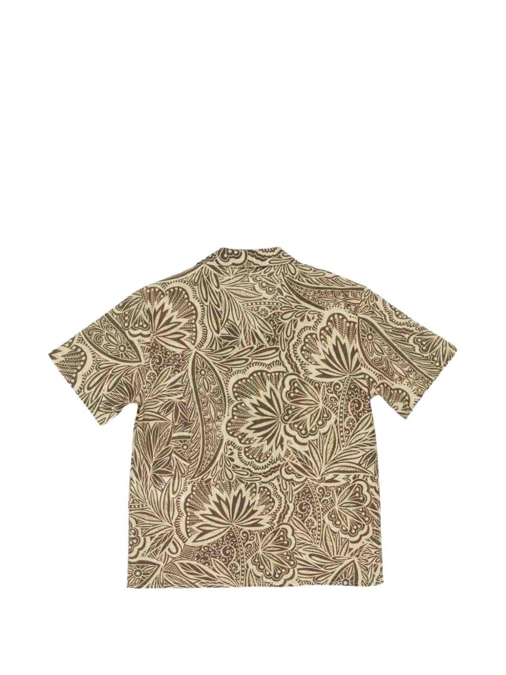 Camicia per bambino Paolo Pecora Kids verde oliva con chiusura a bottoni PP4287 OLIVA PAOLO PECORA KIDS 