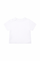 T-shirt per  neonato Burberry Kids bianca con stampa bear 8121198 A1464 BURBERRY KIDS 