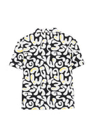 Camicia per bambino MSGM Kids multicolore con stampa logo all-over S6MSJBSI256 110 MSGM KIDS 