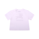 T-shirt per neonati Burberry Kids bianca con logo equestre sul davanti 8121205 A1464 BURBERRY KIDS 