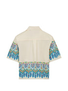 Camicia per bambino Etro Kids beige con motivo paisley GY5P71 P0601 106MC ETRO KIDS 
