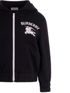 Felpa per bambino Burberry Kids nera con zip 8117347 A1189 BURBERRY KIDS 