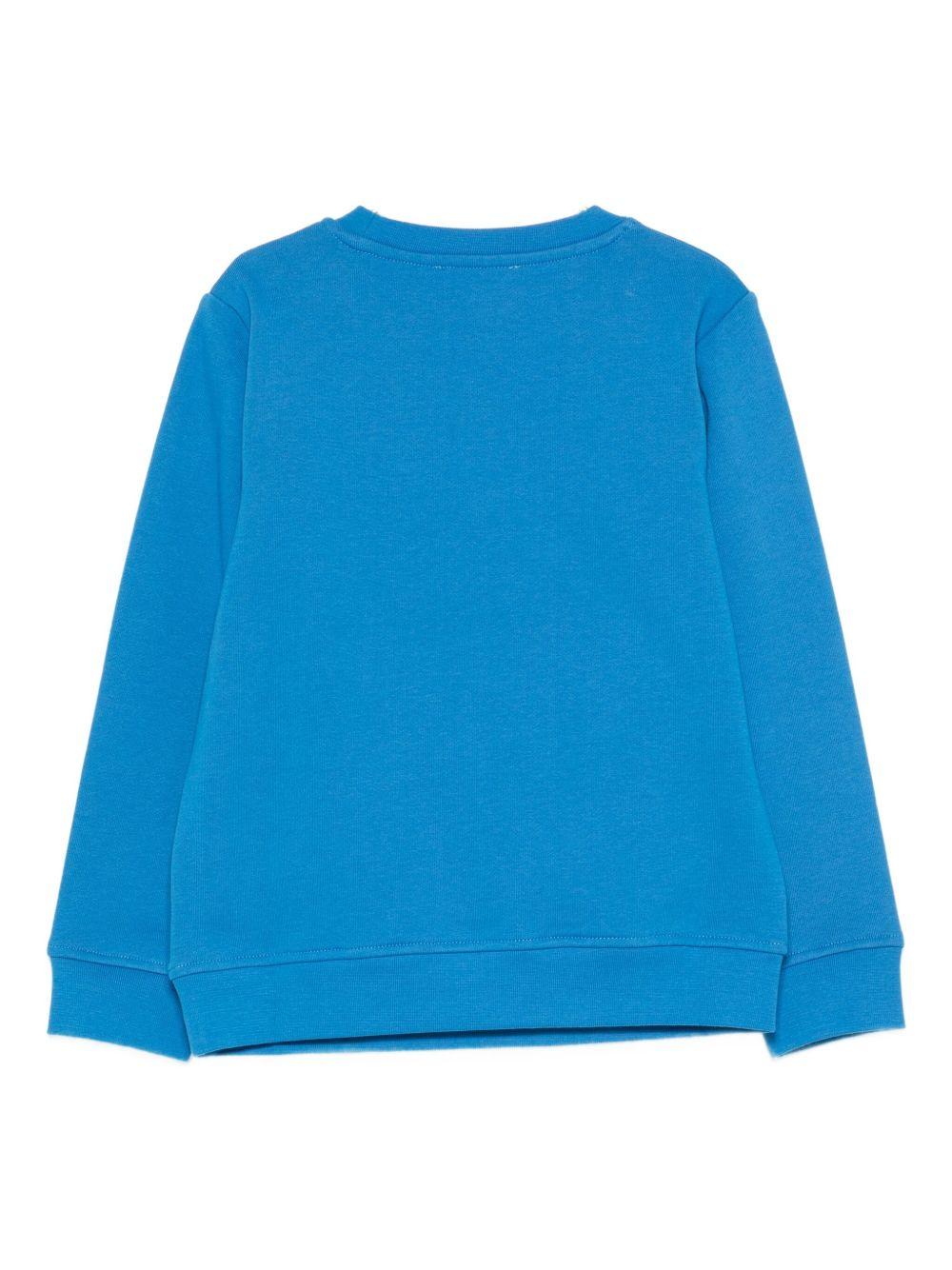 Felpa per bambino Stella McCartney Kids blu con zip sul davanti TX4Q40 Z3059 60Q STELLA McCARTNEY KIDS 