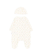 Set tutina e cappellino per neonati Petit Bateau Kids bianco con stampa grafica all-over A0GDR 00 PETIT BATEAU KIDS 