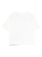 T- shirt per neonato Emporio Armani Kids bianca con scollo tondo EB001326 AF21808 U0003 EMPORIO ARMANI KIDS 