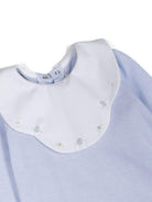 Tutina con ricamo La Stupenderia azzurro con ricamo frontale TBTT55 N04 LA STUPENDERIA KIDS 