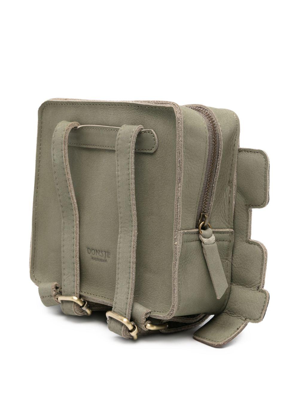 Zaino per bambino Donsje verde con dettaglio automobile 5520402 NL126 DONSJE KIDS 