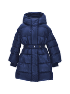 Piumino per bambina Monnalisa blu con cappuccio 17F101 6020 056D MONNALISA 