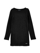 Abito per bambina Monnalisa Kids nero a coste a maniche lunghe 41H903 8214 0050 MONNALISA KIDS 