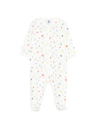 Pigiama per neonato Petit Bateau bianco con stampa stelle A0F8T 01 PETIT BATEAU 