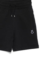 Shorts per bambino Molo neri con stampa smiley 6S26H201 0099 MOLO KIDS 