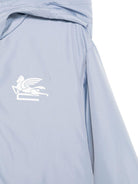 Giacca per bambino ETRO KIDS azzurro con stampa grafica e cappuccio GY2P60 N0325 603 ETRO KIDS 