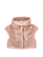Gilet per bambina Monnalisa Kids rosa con design in pelliccia sintetica 17H105 8034 0091 MONNALISA KIDS 