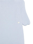 Tutina per neonato Paz Rodriguez azzurra con dettagli traforati 005-123692 860 PaZ RODRIGUEZ KIDS 