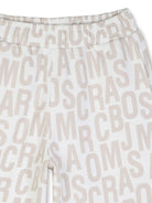 Shorts per bambino The Marc Jacobs Kids con stampa beige chiaro logo all-over W60783 126 THE MARC JACOBS KIDS 