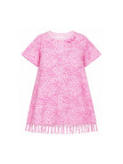Abito per bambina MC2 Saint Barth Kids rosa con stampa animalier ABY0001 03848L MC2 ST. BARTH KIDS 