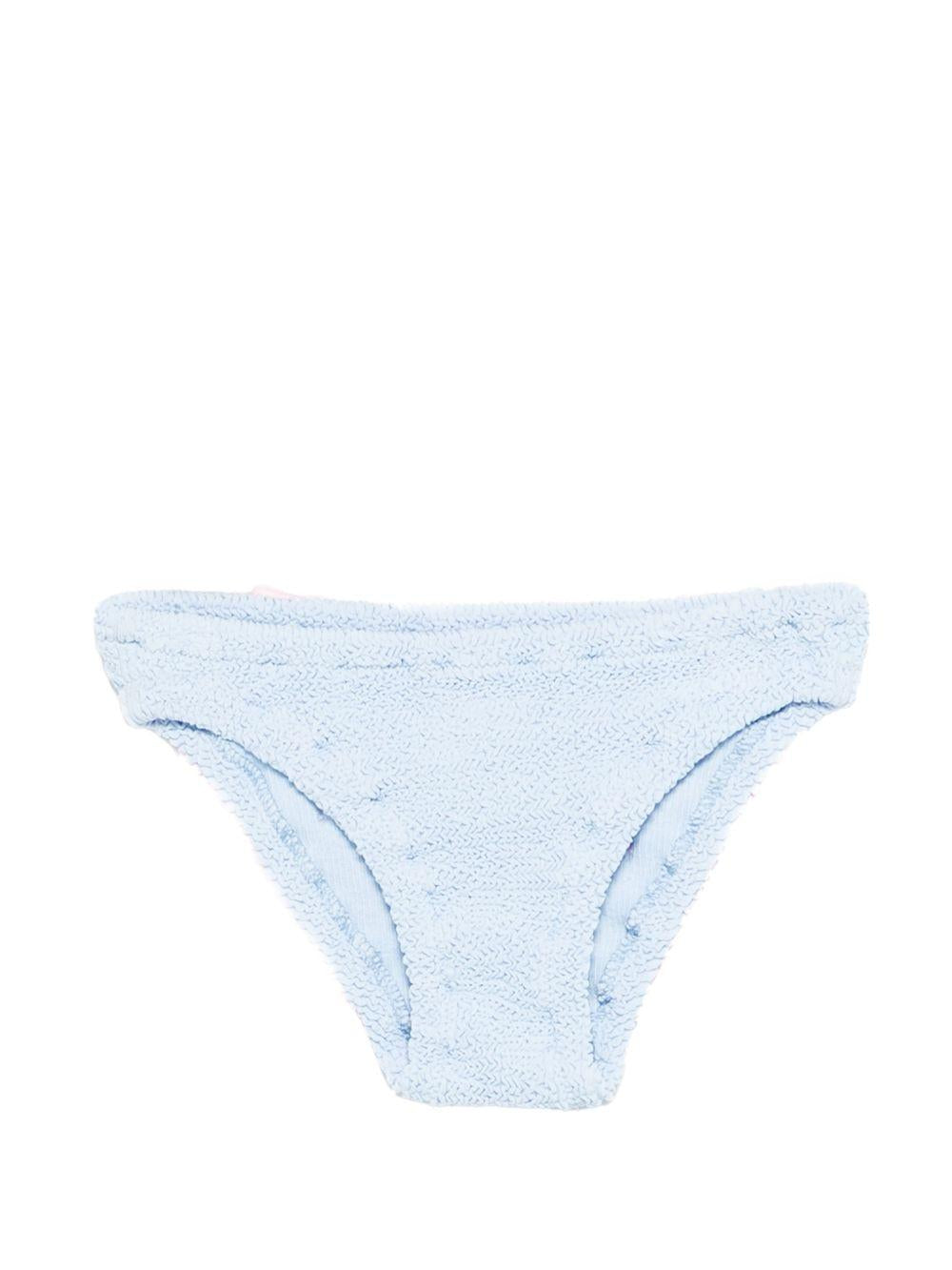 Costume per neonata MC2 Saint Barth Kids azzurro con dettaglio fiocco MAD0002 02945L MC2 ST. BARTH KIDS 