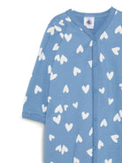 Tutina per neonato Petit Bateau Kids blu con stampa grafica cuori A0GH8 01 PETIT BATEAU KIDS 
