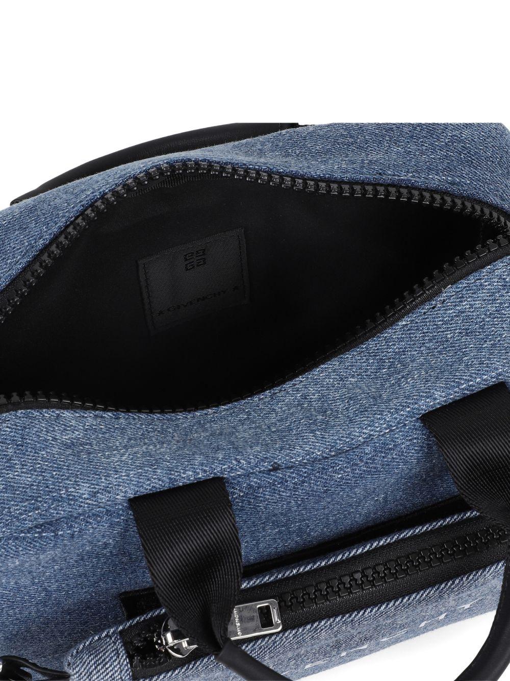 Borsa per bambina Givenchy Kids denim con logo sul davanti H31073 Z25 GIVENCHY KIDS 