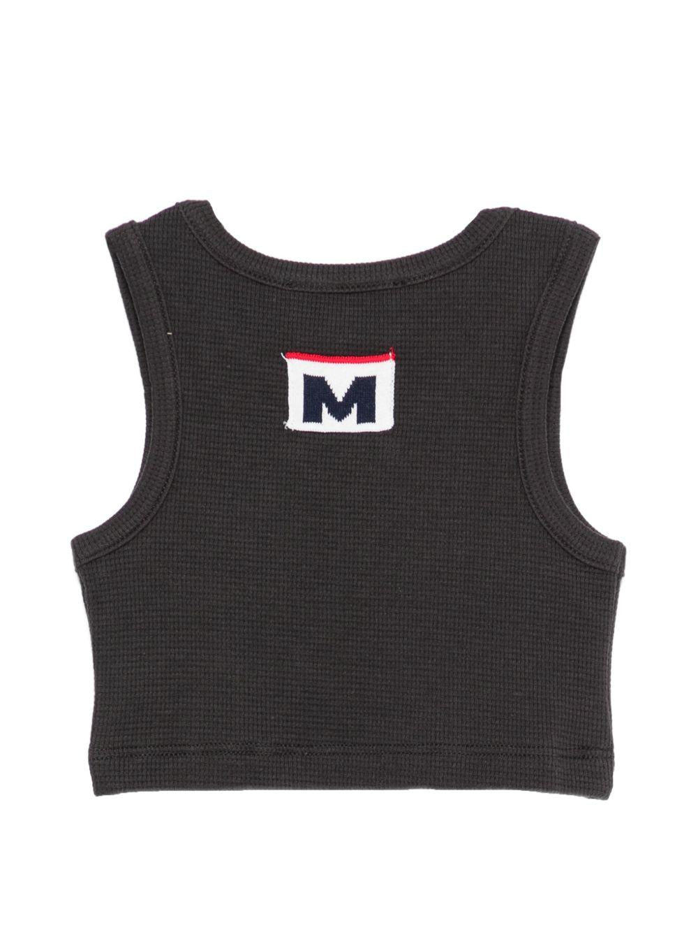 T-shirt per bambina MSGM Kids nera senza maniche S6MSJGTA030 102 MSGM KIDS 