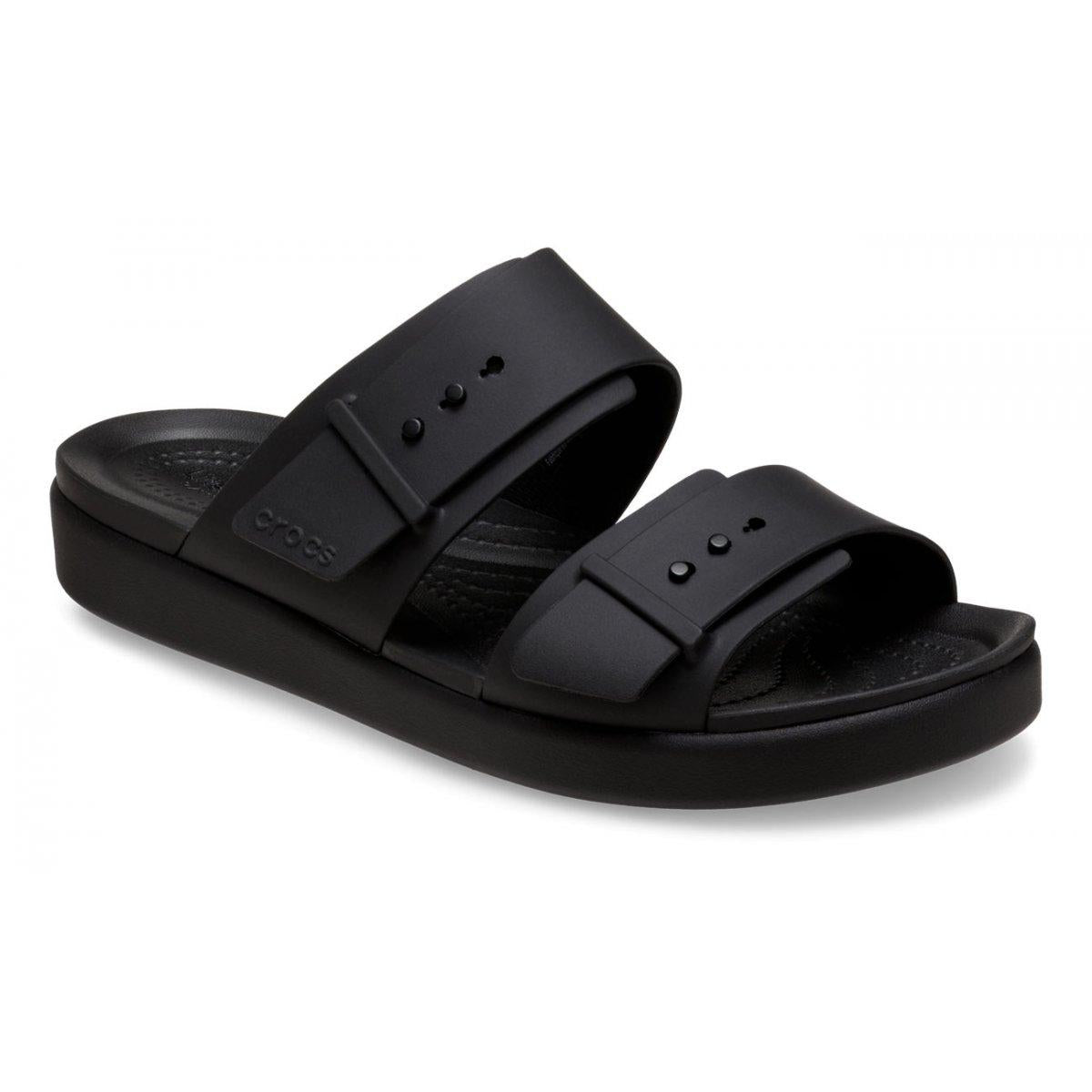 Ciabatte per donna Brooklyn Crocs nere con doppio cinturino 211215 BLK CROCS KIDS 