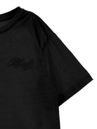 T-shirt per bambina Philosophy di Lorenzo Serafini Kids nera con logo ricamato sul davanti I1G609 7206 0050 PHILOSOPHY KIDS 