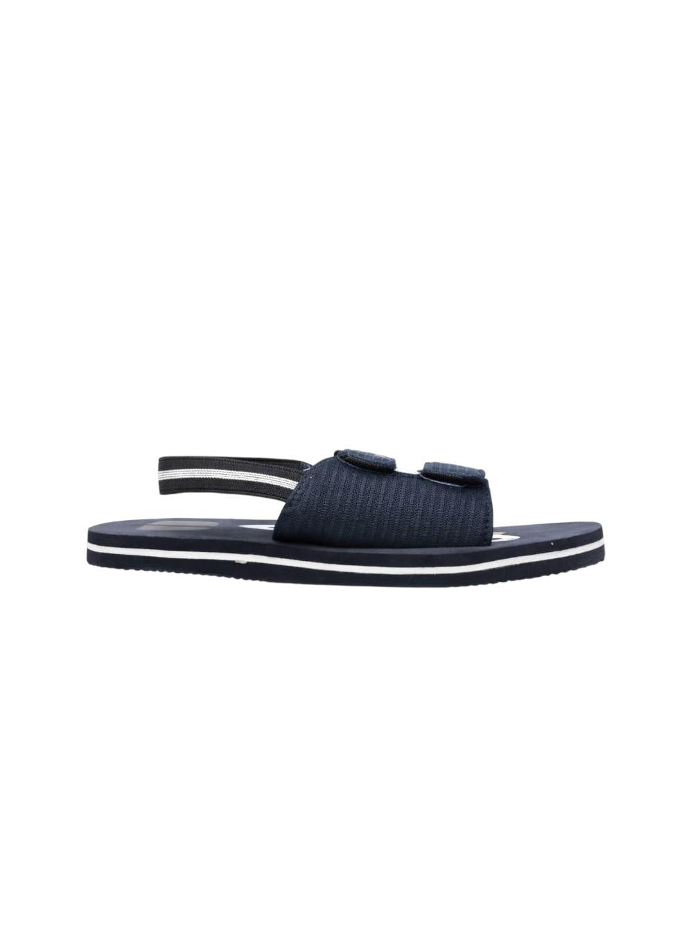 Sandali per bambino Boss Kids blu con dettaglio logo J53242 849 BOSS KIDS 