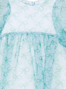 Abito per bambina Mi Mi Sol azzurro con maniche a palloncino MFAB784TS1114 LTB MIMISOL KIDS 