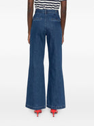 Jeans per donna The New Society denim a vita alta AW25WPA7C39 MID BLUE THE NEW SOCIETY KIDS 