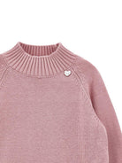 Maglione per bambina Monnalisa Kids rosa con design lavorato a maglia 17H601 8060 0094 MONNALISA KIDS 