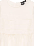 Abito per bambina Emporio Armani Kids bianco con dettagli con ruches EG000814 AF21205 U1124 EMPORIO ARMANI KIDS 