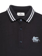 T-shirt per bambino Etro Kids blu con colletto stile polo GY8P11 Z2119 621 ETRO KIDS 