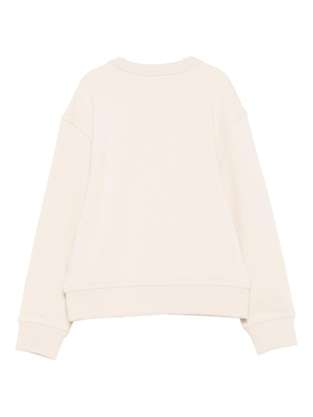 Felpa per bambino Burberry Kids bianca con stampa 8110651 B8620 BURBERRY KIDS 