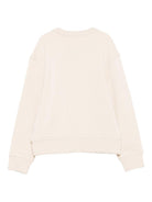 Felpa per bambino Burberry Kids bianca con stampa 8110651 B8620 BURBERRY KIDS 